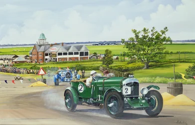 Speed Six Bentley in Brooklands 1930, 1986